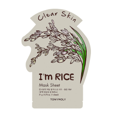 Тканевая маска для лица очищающая РИС I'm Rice Mask Sheet Clear Skin,